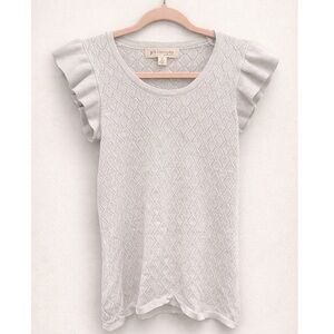 Philosophy Ruffle Sleeve Shirt